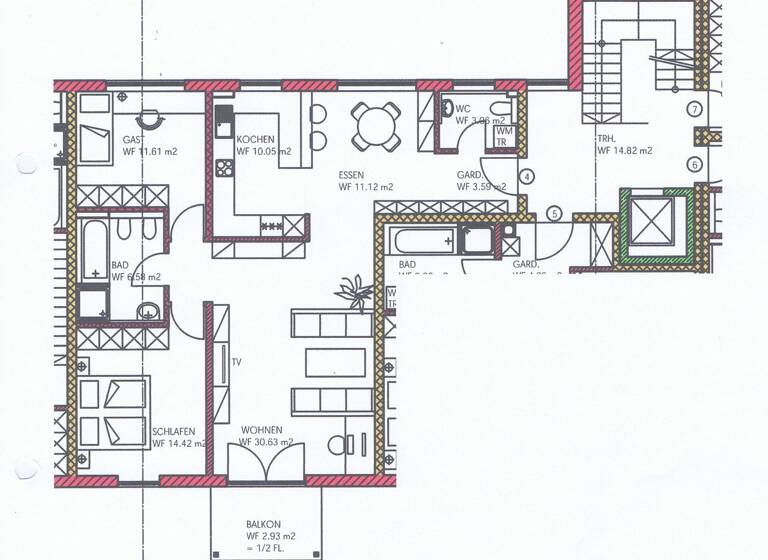 Wohnung zur Miete 1.290 € 3 Zimmer 94 m² 1. Geschoss Bad Wörishofen 86825