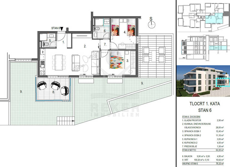 Wohnung zum Kauf - Erstbezug 509.080 € 3 Zimmer 73,3 m² 1. Geschoss Primosten 22202
