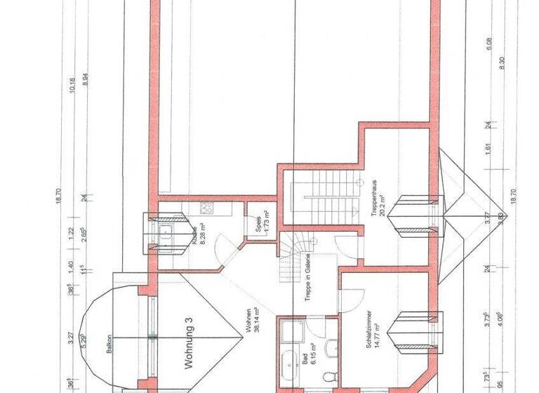 Wohnung zur Miete 995 € 2,5 Zimmer 85 m² 2. Geschoss Eisenburg Memmingen / Eisenburg 87700