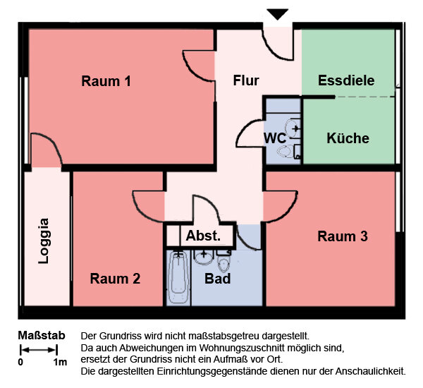 Wohnung zur Miete 629 € 3 Zimmer 75 m²<br/>Wohnfläche EG<br/>Geschoss 01.02.2025<br/>Verfügbarkeit Spannstraße 12 Scharnhorst - Ost Dortmund 44328