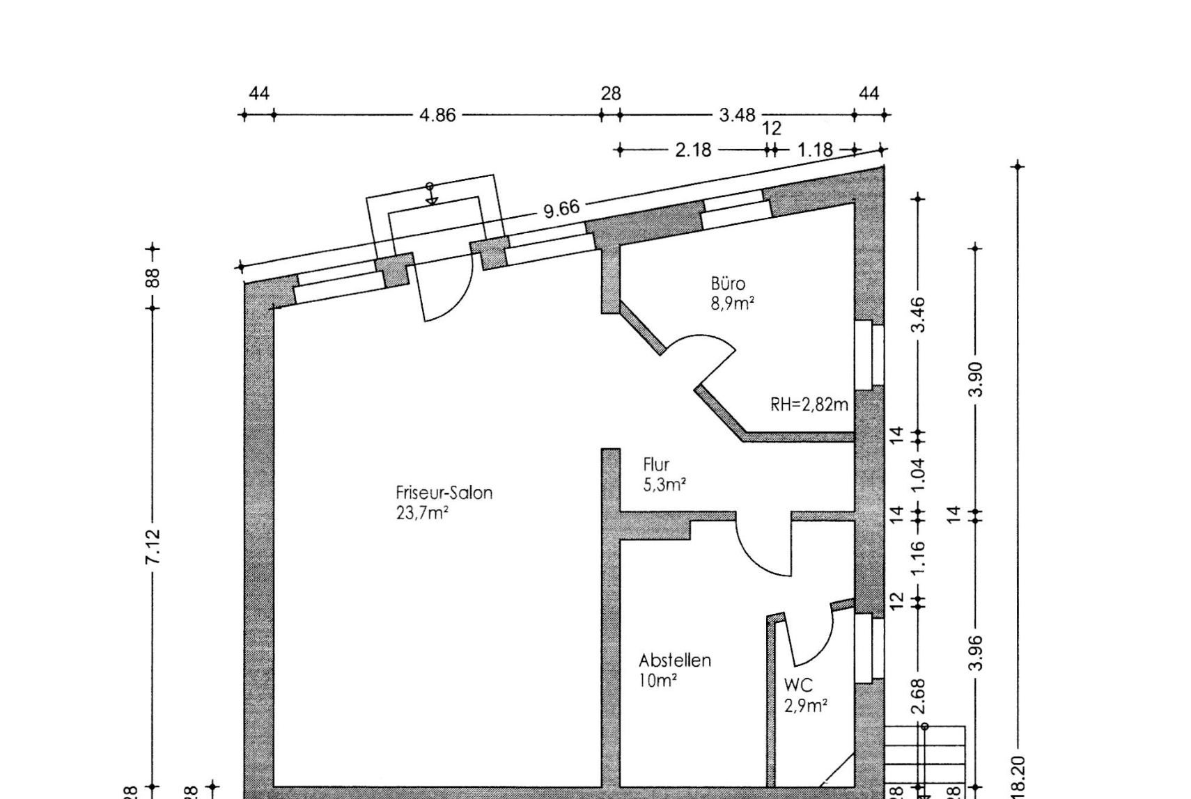 Praxis zur Miete provisionsfrei 332 € 3 Zimmer 66,4 m²<br/>Bürofläche Draschwitz Elsteraue 06729