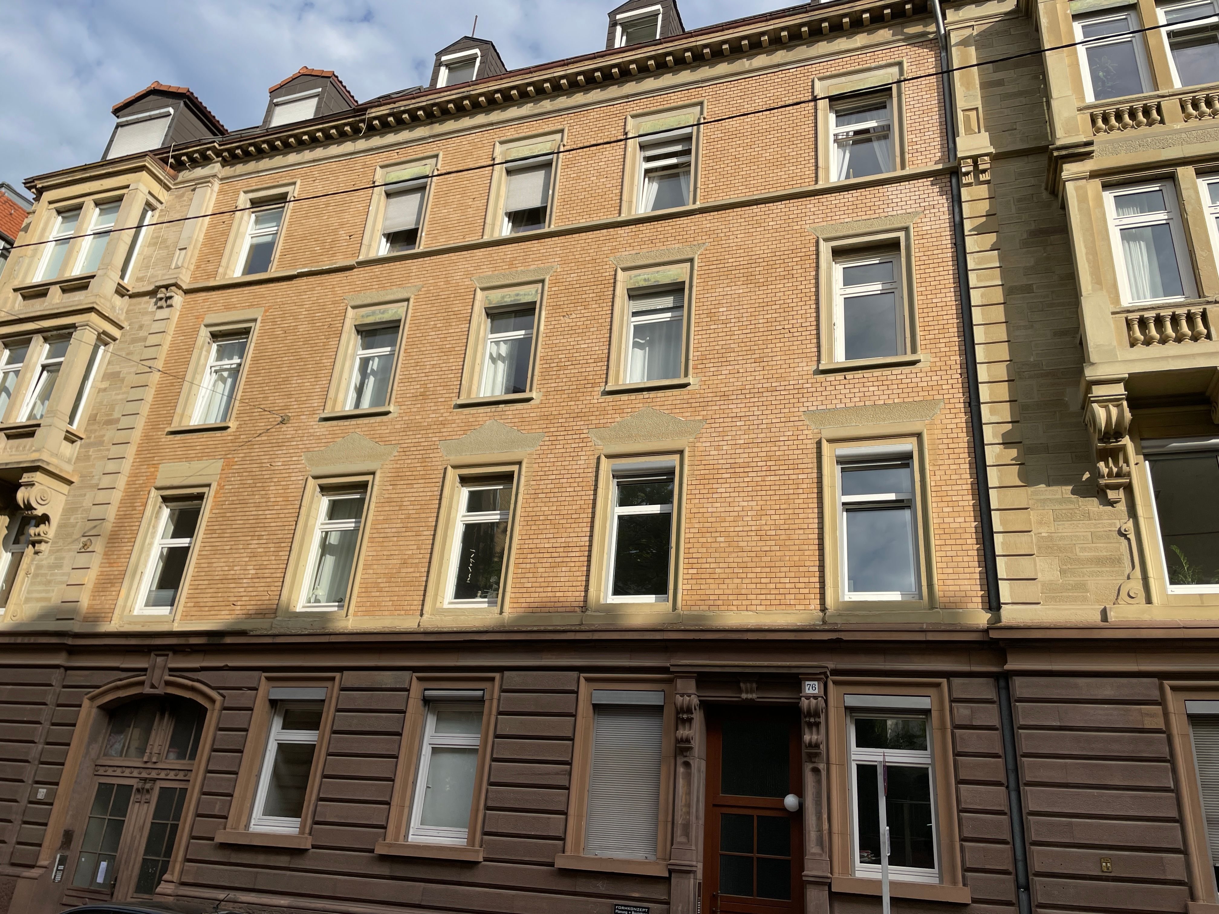 Wohnung zum Kauf provisionsfrei 399.000 € 3 Zimmer 77,3 m²<br/>Wohnfläche 5.<br/>Geschoss ab sofort<br/>Verfügbarkeit Heusteigstraße 76 Lehen Stuttgart 70180