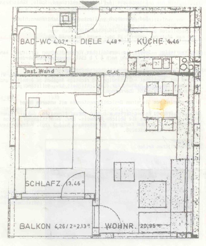 Wohnung zum Kauf 222.000 € 2 Zimmer 51 m²<br/>Wohnfläche 4.<br/>Geschoss Botnang - Nord Stuttgart 70195