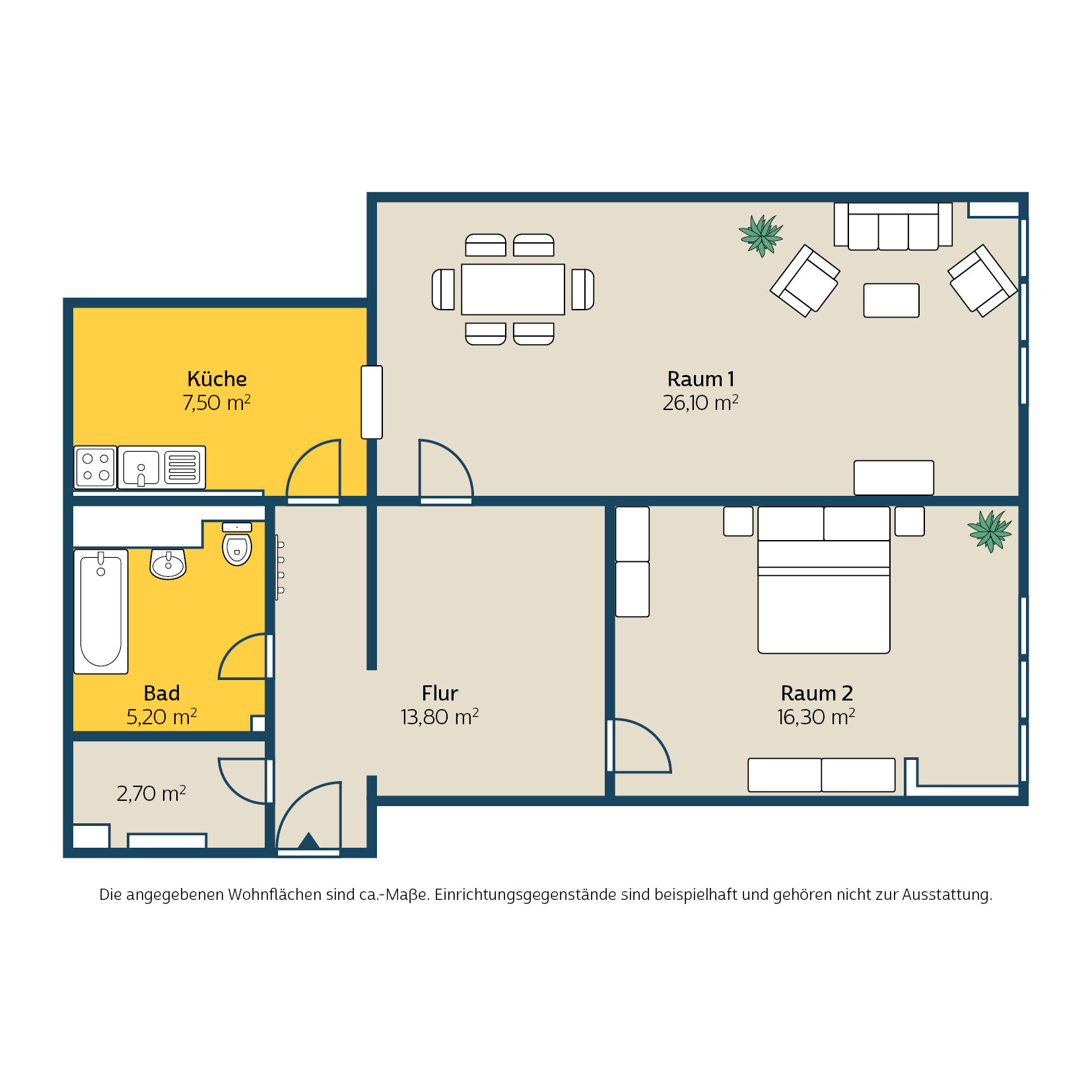 Wohnung zur Miete 772 € 2 Zimmer 72 m²<br/>Wohnfläche 7.<br/>Geschoss Gerberstr. 14 Zentrum - Nord Leipzig 04105