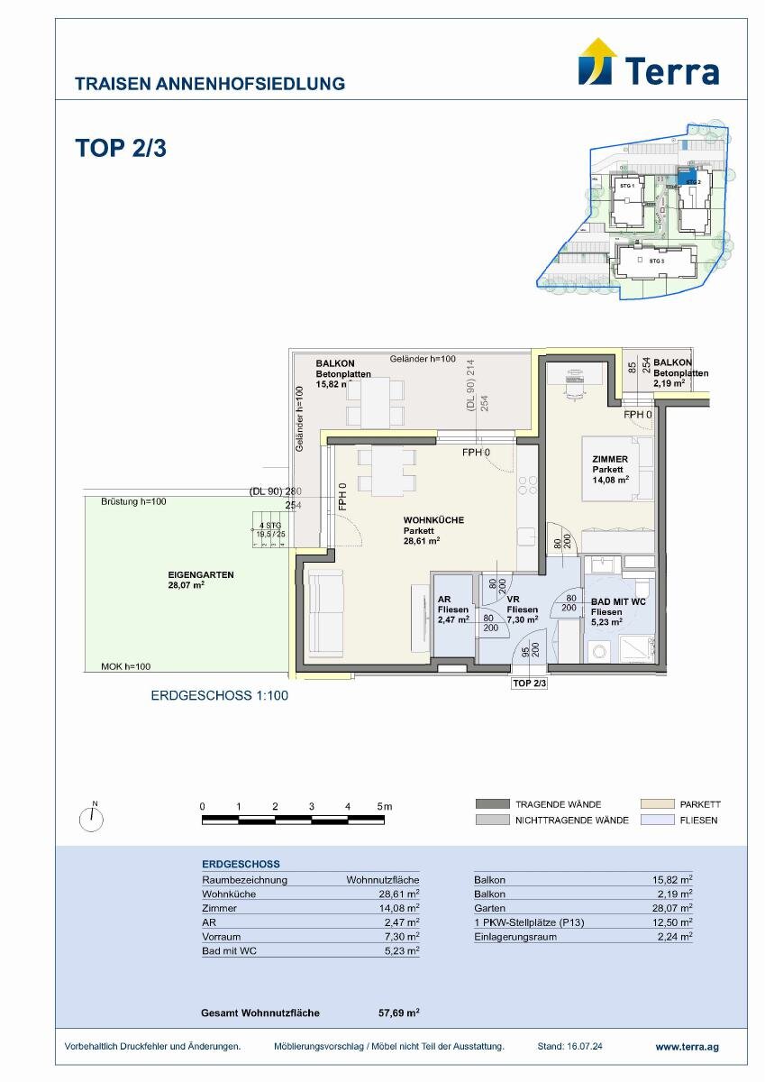 Wohnung zur Miete 685 € 2 Zimmer 57,7 m²<br/>Wohnfläche 01.09.2026<br/>Verfügbarkeit Traisen 3160