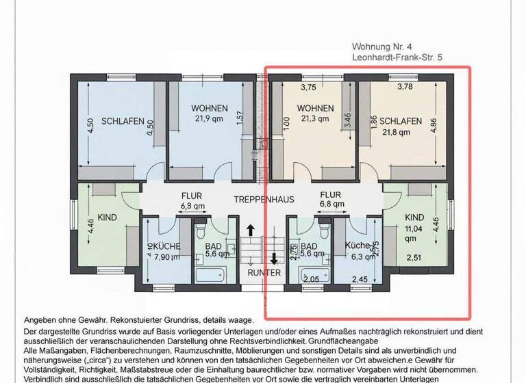 Wohnung zum Kauf provisionsfrei 189.000 € 3 Zimmer 51 m² 3. Geschoss Leonhard-Frank-Str. 5 Neckargartach Heilbronn 74078