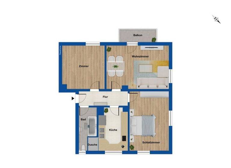 Wohnung zum Kauf 238.000 € 3 Zimmer 78,2 m² EG Töging Töging am Inn 84513