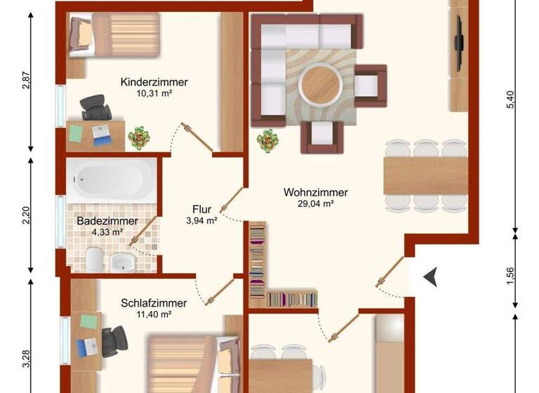 Wohnung zum Kauf 73.000 € 67 m² Hohenwarsleben 39326