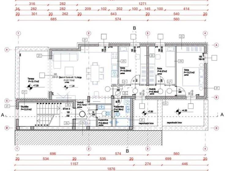 Wohnung zum Kauf 3 Zimmer 92 m² 2. Geschoss Tresnjevka Knezija - Srednjaci 10110