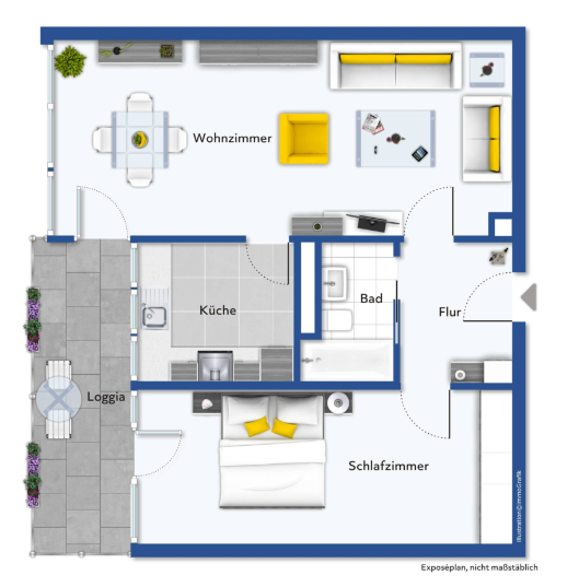 Wohnung zur Miete 980 € 2 Zimmer 67 m²<br/>Wohnfläche 2.<br/>Geschoss ab sofort<br/>Verfügbarkeit Hamburger Straße 1 Eschborn Eschborn 65760