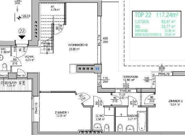 Wohnung zur Miete 2.594 € 4 Zimmer 117,2 m² 1. Geschoss Wien 1010