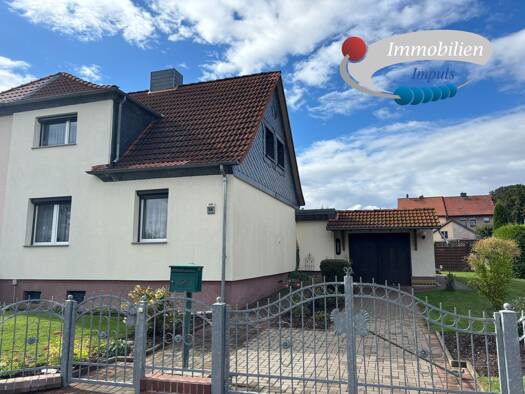 Doppelhaushälfte zum Kauf 164.000 € 4 Zimmer 90 m² 922 m² Grundstück frei ab sofort Sargstedter Siedlung Halberstadt 38820