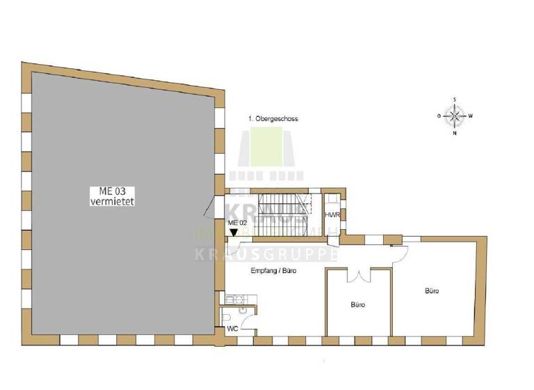 Büro zur Miete provisionsfrei 17 € 3 Zimmer 96,4 m² Bürofläche Altstadt Heidelberg 69117