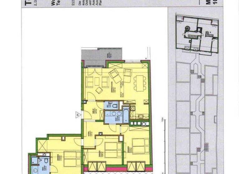 Wohnung zur Miete 2.214 € 4 Zimmer 104,8 m² Wien 1060