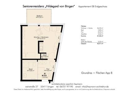 Studio zur Miete 604 € 1 Zimmer 46 m² EG frei ab sofort Bingen Bingen am Rhein 55411