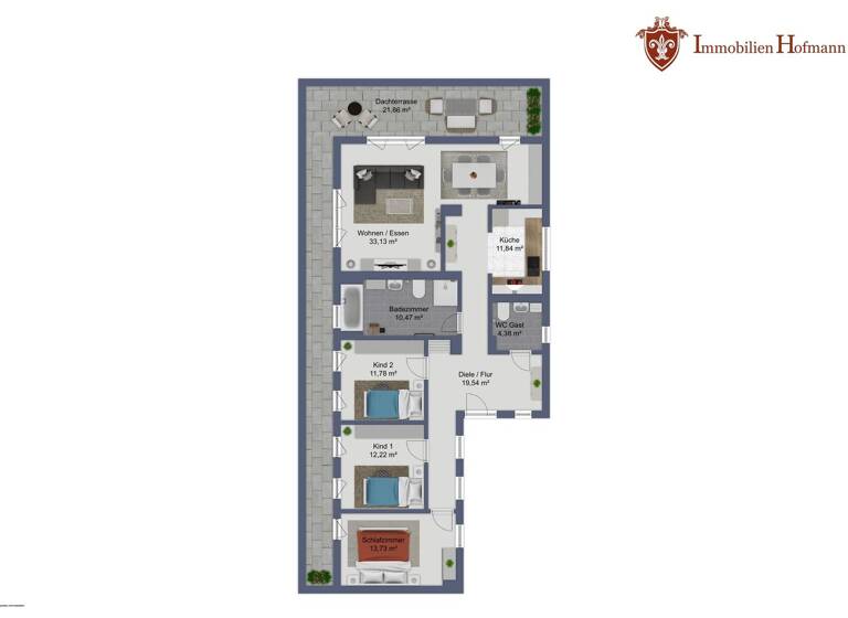 Penthouse zum Kauf - Erstbezug 525.000 € 4 Zimmer 139 m² 3. Geschoss Gangkofen 84140