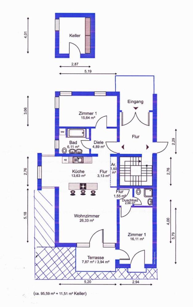 Wohnung zum Kauf provisionsfrei 599.000 € 3 Zimmer 96 m²<br/>Wohnfläche EG<br/>Geschoss Rudolf Breitscheid Str. 134a Babelsberg - Nord Potsdam 14482