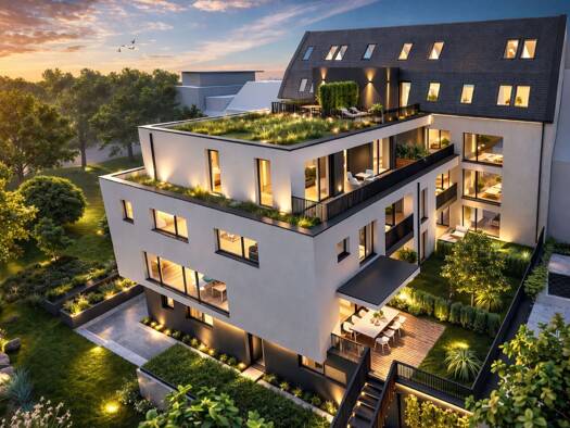 Penthouse zum Kauf - Erstbezug provisionsfrei 781.500 € 3 Zimmer 107,8 m² Geschoss 5/5 frei ab 30.09.2027 St Johannis Nürnberg 90419