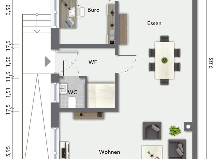 Wohnung zum Kauf 398.000 € 3 Zimmer 111,3 m²<br/>Wohnfläche Alte Salzstr. 25 Kottingwörth Beilngries 92339