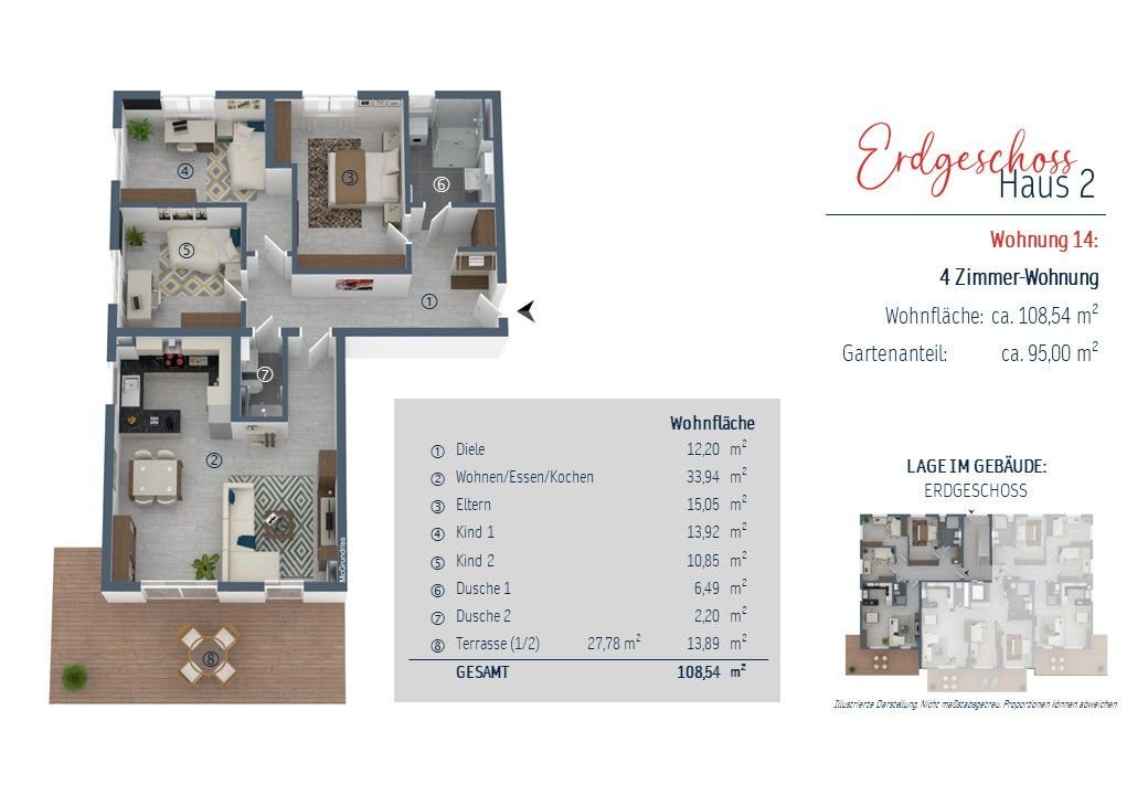 Wohnung zum Kauf provisionsfrei 857.900 € 4 Zimmer 108,5 m²<br/>Wohnfläche EG<br/>Geschoss Bürgermeister-Krug-Weg 1 + 3 Olching Olching 82140