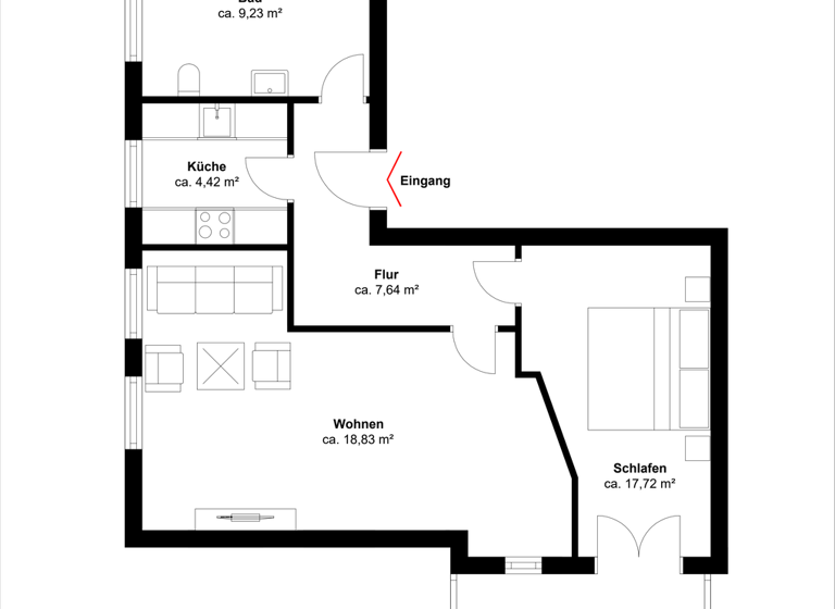 Wohnung zum Kauf 346.500 € 2 Zimmer 70 m² Göhren 18586