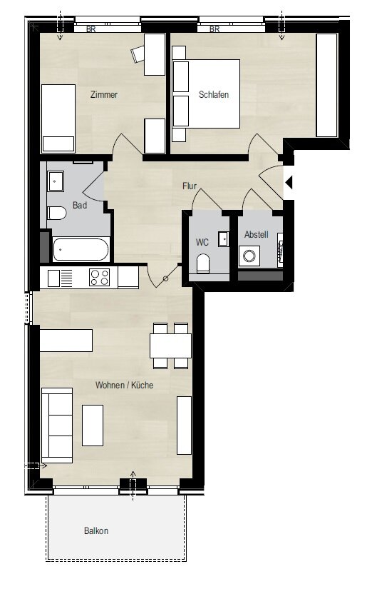 Wohnung zur Miete 1.245 € 3 Zimmer 83,2 m²<br/>Wohnfläche Schenefeld 22869