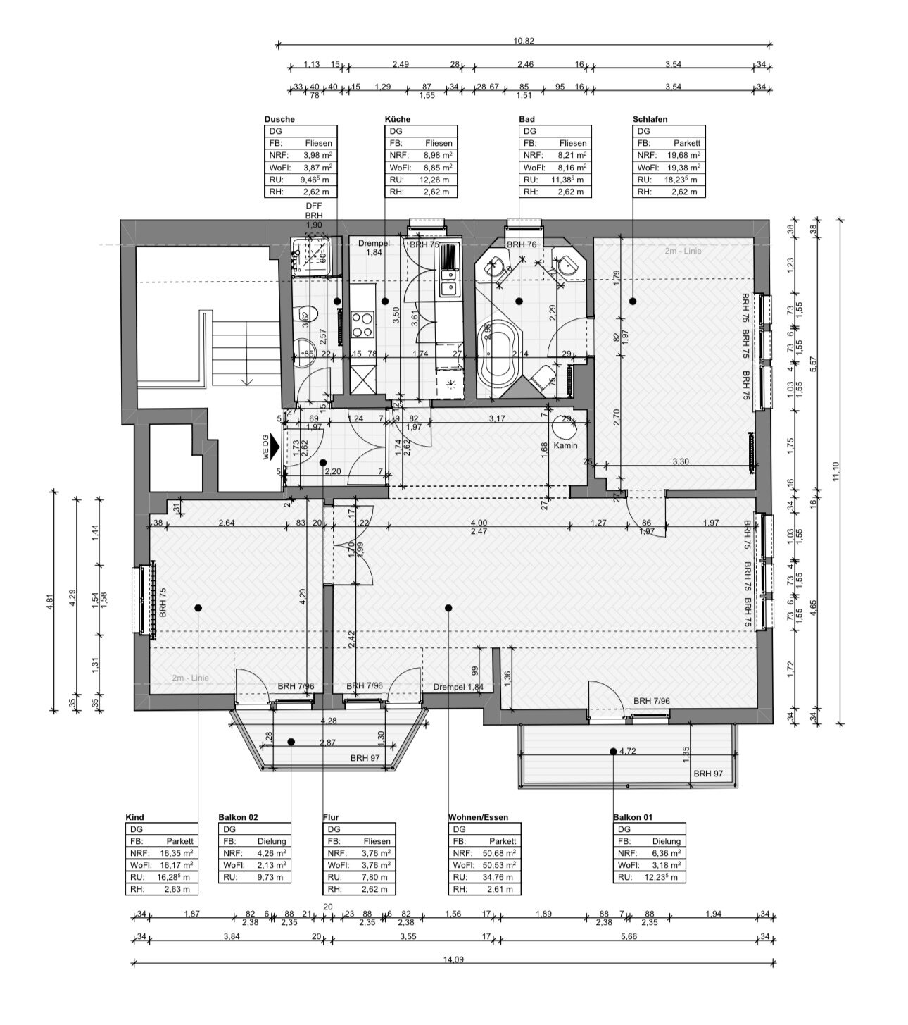 Wohnung zum Kauf 677.000 € 3 Zimmer 183 m²<br/>Wohnfläche 2.<br/>Geschoss Weißer Hirsch Dresden 01324