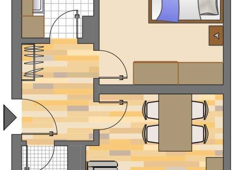 Wohnung zur Miete 380 € 2 Zimmer 44,9 m² 2. Geschoss frei ab 13.03.2026 Im Dorloh 62 Kirchlinde Dortmund 44379