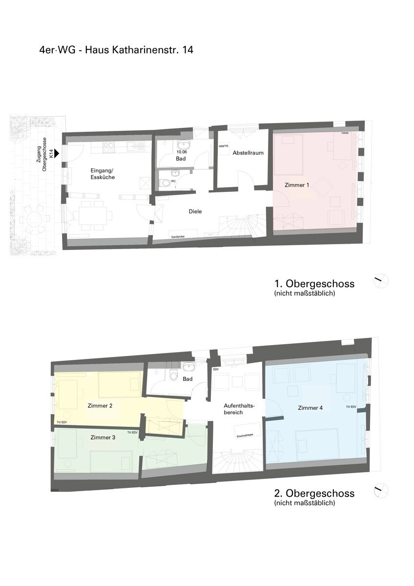 Wohnung zur Miete 410 € 1 Zimmer 14 m²<br/>Wohnfläche 2.<br/>Geschoss ab sofort<br/>Verfügbarkeit Zentrum Reutlingen 72764