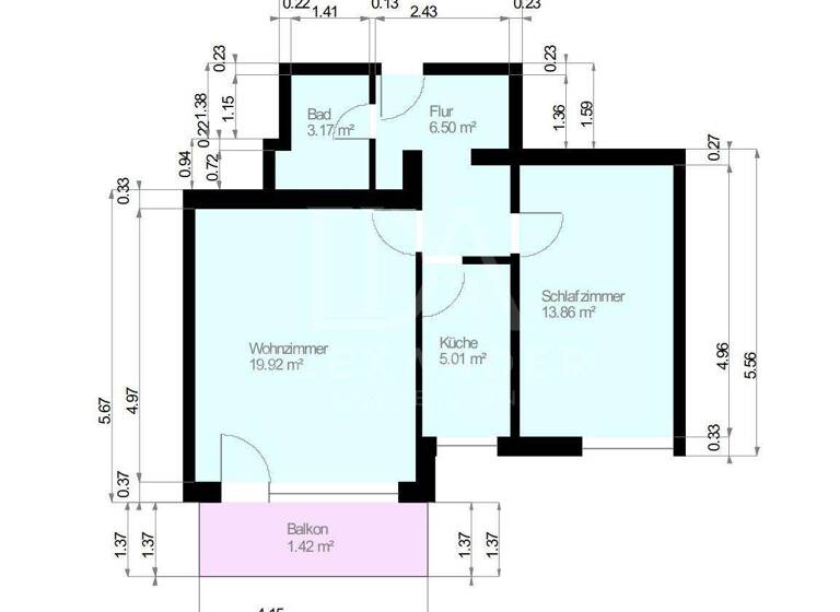 Wohnung zum Kauf 340.000 € 2 Zimmer 51,1 m² 3. Geschoss Unterföhring 85774