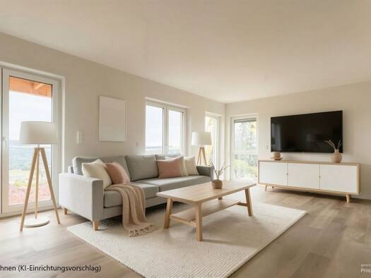 Terrassenwohnung zur Miete - Erstbezug 800 € 2 Zimmer 53 m² frei ab sofort Korlingen 54317