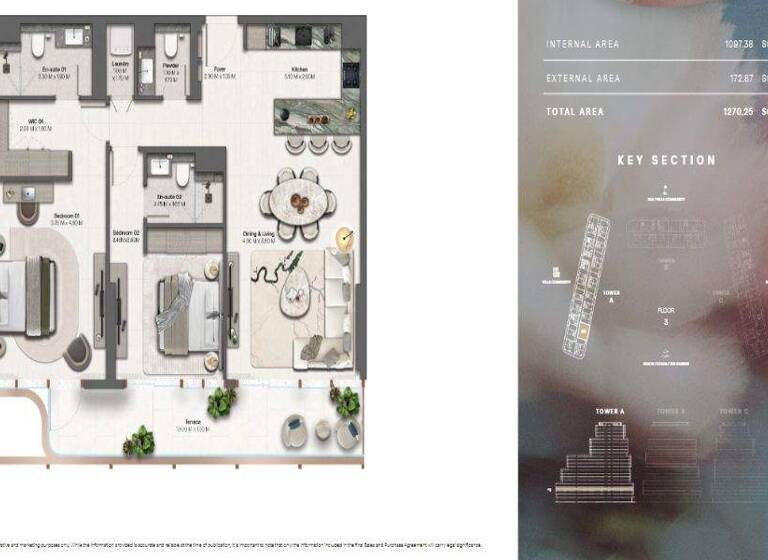 Wohnung zum Kauf - Erstbezug provisionsfrei 614.955 € 3 Zimmer 118 m² Dubai