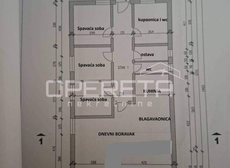 Wohnung zum Kauf 298.000 € 4 Zimmer 100 m² 2. Geschoss Dubrava - Klaka - Mirosevac