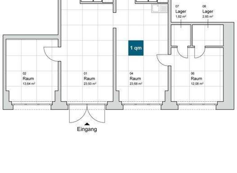 Bürofläche zur Miete provisionsfrei 548 € 3 Zimmer 83 m² Bürofläche Amalie-Dietrich-Platz 7 Gorbitz-Süd Dresden 01169