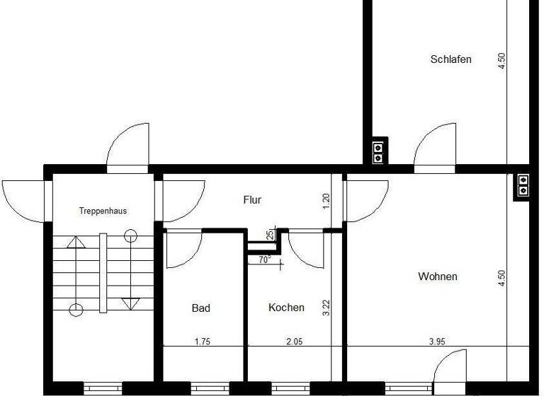 Wohnung zur Miete 382 € 2 Zimmer 50,9 m² 2. Geschoss Auf dem Sand 14 Nordhausen 99734
