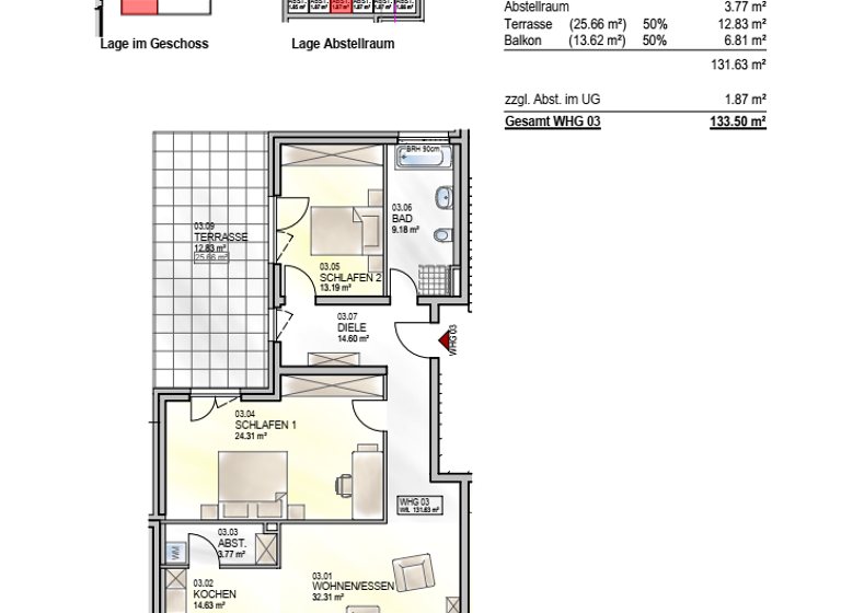 Wohnung zum Kauf - Erstbezug provisionsfrei 649.300 € 3 Zimmer 131,6 m² frei ab sofort Palzem 54439