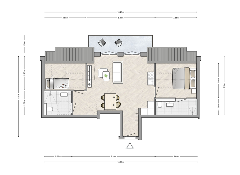 Wohnung zum Kauf 419.500 € 3 Zimmer 60 m² 2. Geschoss Neuastenberg Winterberg 59955