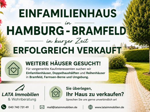 Einfamilienhaus zum Kauf 4 Zimmer Bramfeld Wandsbek 22175