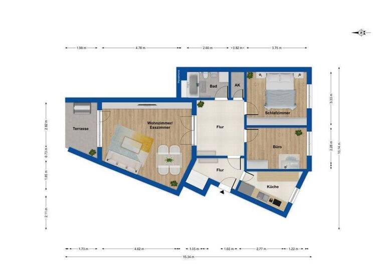 Wohnung zum Kauf 425.000 € 4 Zimmer 82 m² Ahrensburg 22926