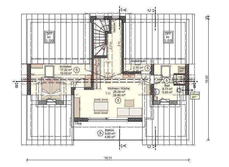 Wohnung zum Kauf - Erstbezug provisionsfrei 361.050 € 2 Zimmer 49,8 m² 2. Geschoss Zingst 18374