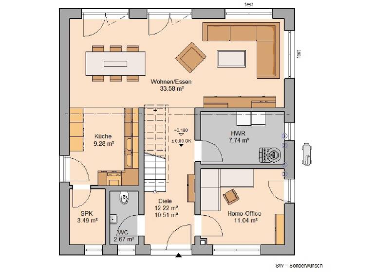 Einfamilienhaus zum Kauf provisionsfrei 422.900 € 5 Zimmer 143 m² 618 m² Grundstück Zimmernsupra 99100
