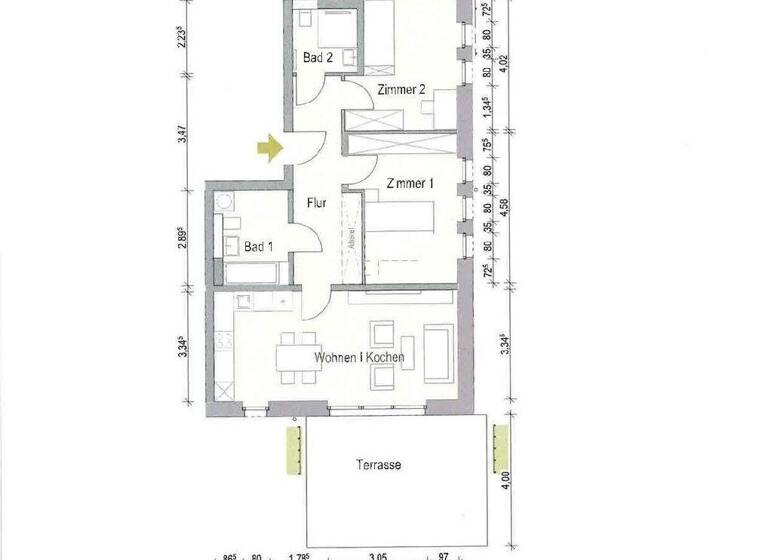 Wohnung zur Miete - Erstbezug 1.350 € 3 Zimmer 84,2 m² EG frei ab 01.09.2026 Am Eichelberg 1h, Haus H Medingen Ottendorf-Okrilla 01458