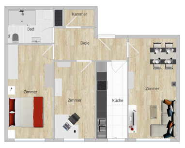 Immobilie zum Kauf als Kapitalanlage geeignet 485.000 € 3 Zimmer 66 m² Obersendling München 81479