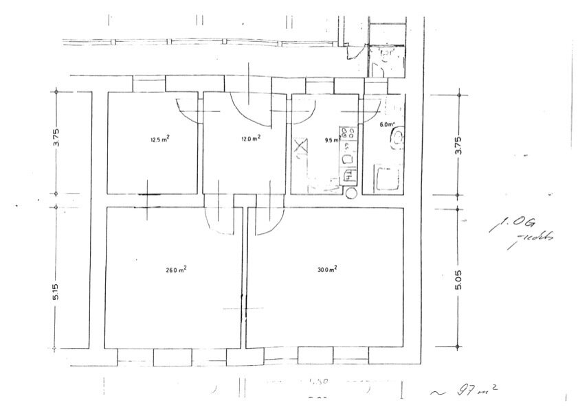 Wohnung zur Miete 1.150 € 3 Zimmer 96 m²<br/>Wohnfläche Zentrum Regensburg 93047