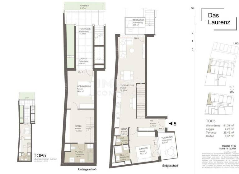 Wohnung zum Kauf - Erstbezug 519.200 € 3 Zimmer 91,3 m² Wien 1110