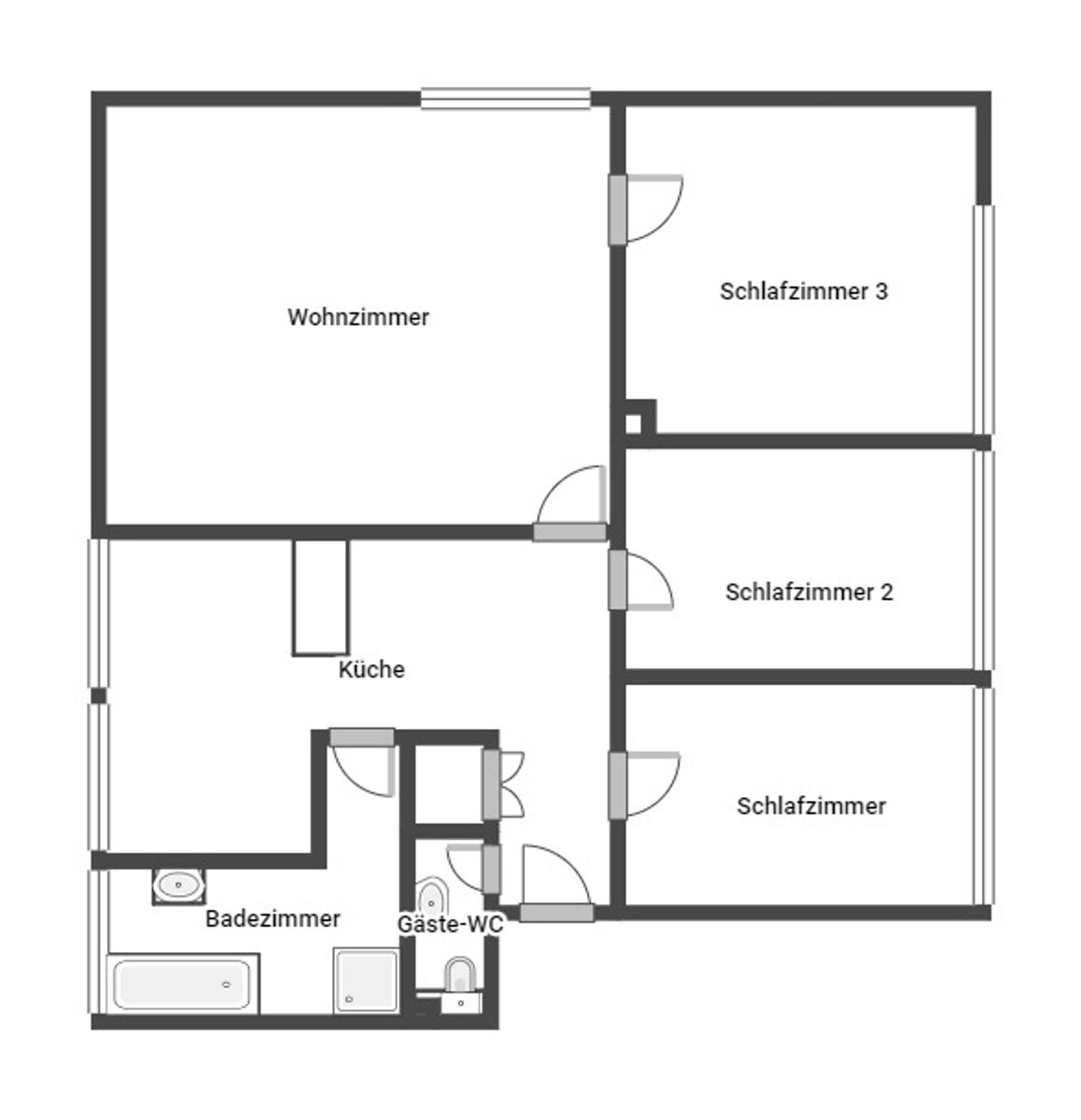 Immobilie zum Kauf als Kapitalanlage geeignet 155.000 € 4 Zimmer 86 m²<br/>Fläche Süd - West Lippstadt 59557