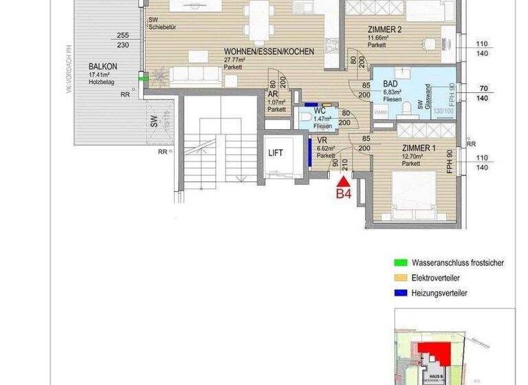 Wohnung zum Kauf provisionsfrei 347.500 € 3 Zimmer 70 m² 1. Geschoss Pichelackerweg 10 Warmbad-Judendorf Villach 9500