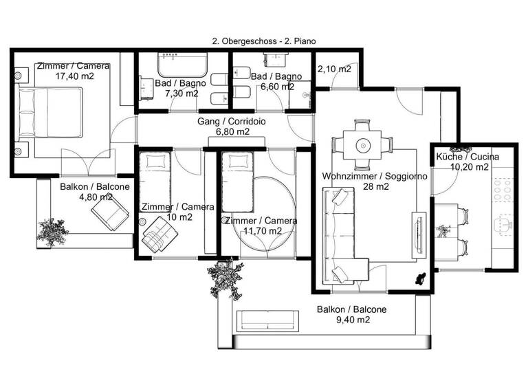 Studio zum Kauf 655.406 € 4 Zimmer 135 m² 3. Geschoss Bozen 39100