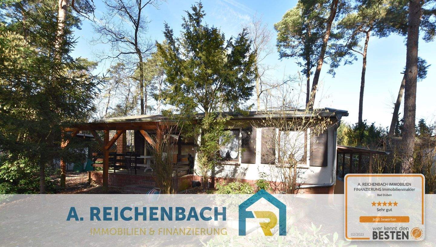 Immobilie in Halle (Saale) - Freizeitbungalow auf Eigentumsland in der Waldsiedlung Wellaune zu verkaufen! - Bild 0