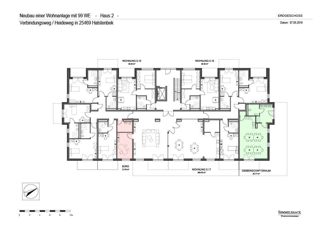 Studio zur Miete 321 € 1 Zimmer 49,7 m²<br/>Wohnfläche Loerbroks-Weg 3 Halstenbek 25469